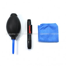 ชุดทำความสะอาดเลนส์ 3 in 1 ปากกาทำความสะอาดเลนส์ - ลูกลม - ผ้าไมโครไฟเบอร์