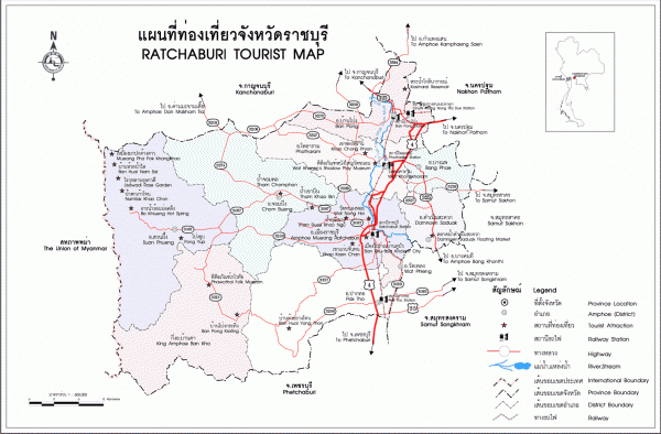 แผนที่ราชบุรี