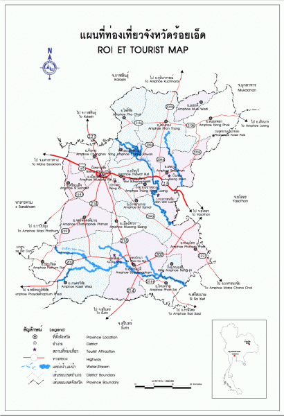 แผนที่ร้อยเอ็ด